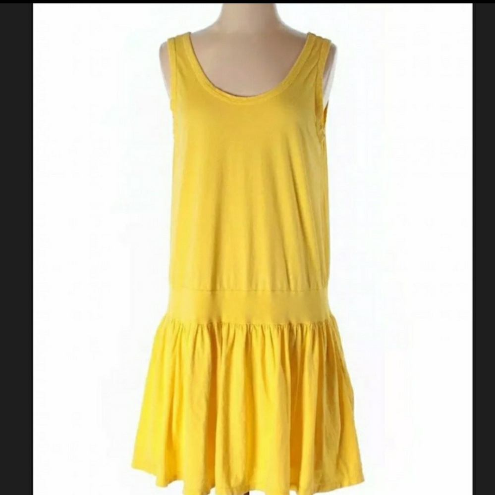 CLU TOO Bright Yellow Casual Sun Tank Dress EUC - Picture 3 of 8